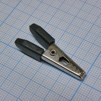 крокодил   1228 (35мм)  BLACK - зажим типа крокодил