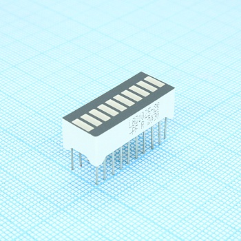 LBD1025-20/A-PF - 10 сегментный шкальный дисплей/красный/640нм/9-31мкд