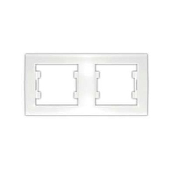 Рамка 2-м Бриллиант горизонт. бел. 7947465