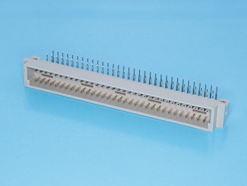 612C-64M-E - Разъем DIN 41612 64 контакта, вилка, прямой угол, 3ряда