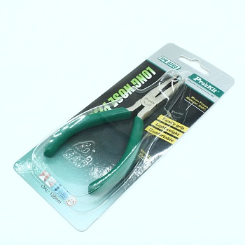 1PK-036S - Длинногубцы-кусачки. Резка медной проволоки диаметром до 1.6 мм, стальной - до 0.8 мм.
Длина губок 35 мм.
Длина инструмента 136 мм.