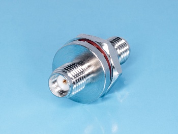 SMA-IB - SMA I-коннектор, гнездо-гнездо на приборный блок, крепление гайка