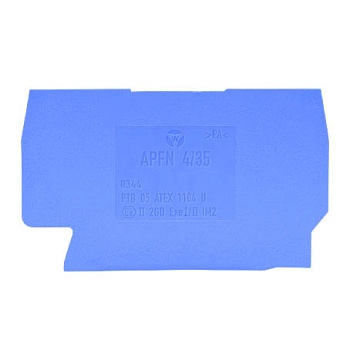 Крышка бок. APFN 6/35 BLAU - Крышка боковая, для клемм WKFN 6..., цвет: синий
