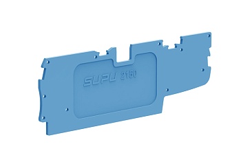Торцевая крышка 2150-1494 - Торцевая крышка для клемм с разъемом, TA1.5-2-2, цвет: синий