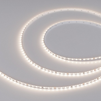 Лента UL-A140-3.5mm 24V Day4000 (6 W/m, IP20, 2835, 5m) 045968 - Светодиодная узкая лента UL-A140, открытая. Светодиоды 2835, 140 шт/м (700 шт на 5 м), белая плата, ширина 3.5 мм, скотч 3M. Цвет Дневной 4000 K, цветопередача CRI>90, угол 120°. Питание 24V