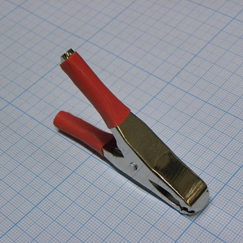 крокодил   8006 RED 20A (1231) - зажим типа крокодил