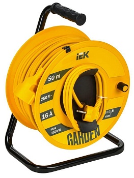 Удлинитель на катушке 1х50м Garden УК50 2P+PE 3х1.5кв.мм GD-KP20-16-01-50