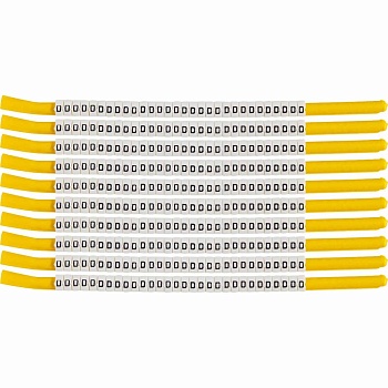 brd133313 - SCN-18-D клипсы белые, 300шт/упак, для провода 4,6-5,9мм диаметра, легенда D