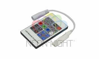 Мини-контроллер светодиодный RGB, радио (RF), 20 кнопок 12-24В/6А 143-106-3
