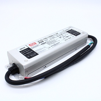 ELG-150-12DA-3Y - AC-DC, 150Вт, IP67, вход 100…305В AC, 47…63Гц/142…431В DC, ККМ, выход 6...12В/10А, изоляция 3750В AC, в кожухе 219х63х35,5мм, -40…+70°С, DALI, провод заземления
