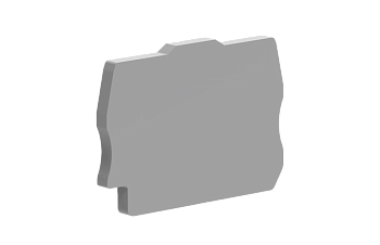 Торцевая крышка TPM1.5-2-GY-EA - Торцевая крышка для клемм TPM1.5-2…, цвет: серый