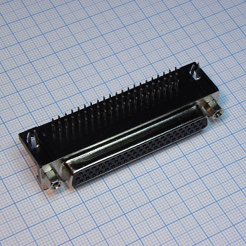 DS1038-62FBNSIA74-0CC - D-SUB разъем высокой плотности, пайка на плату, прямой угол, розетка