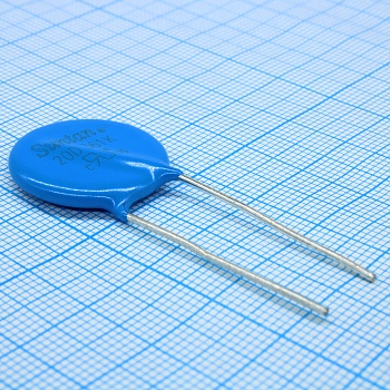 TSV20D361K - Варистор 230Vac/300Vdc, 6500A, 360V(1mA), прямые радиальные выводы, шаг 10мм, россыпь