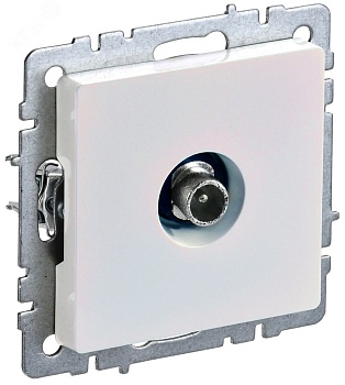 BRITE Розетка TV проходная РТВ10-0-БрЖ жемчуг BR-A10-P-K36