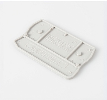 Торцевая крышка G-JUT3-1.5/2.5-GY - Торцевая крышка для клемм JUT3-1.5/2.5, цвет: серый