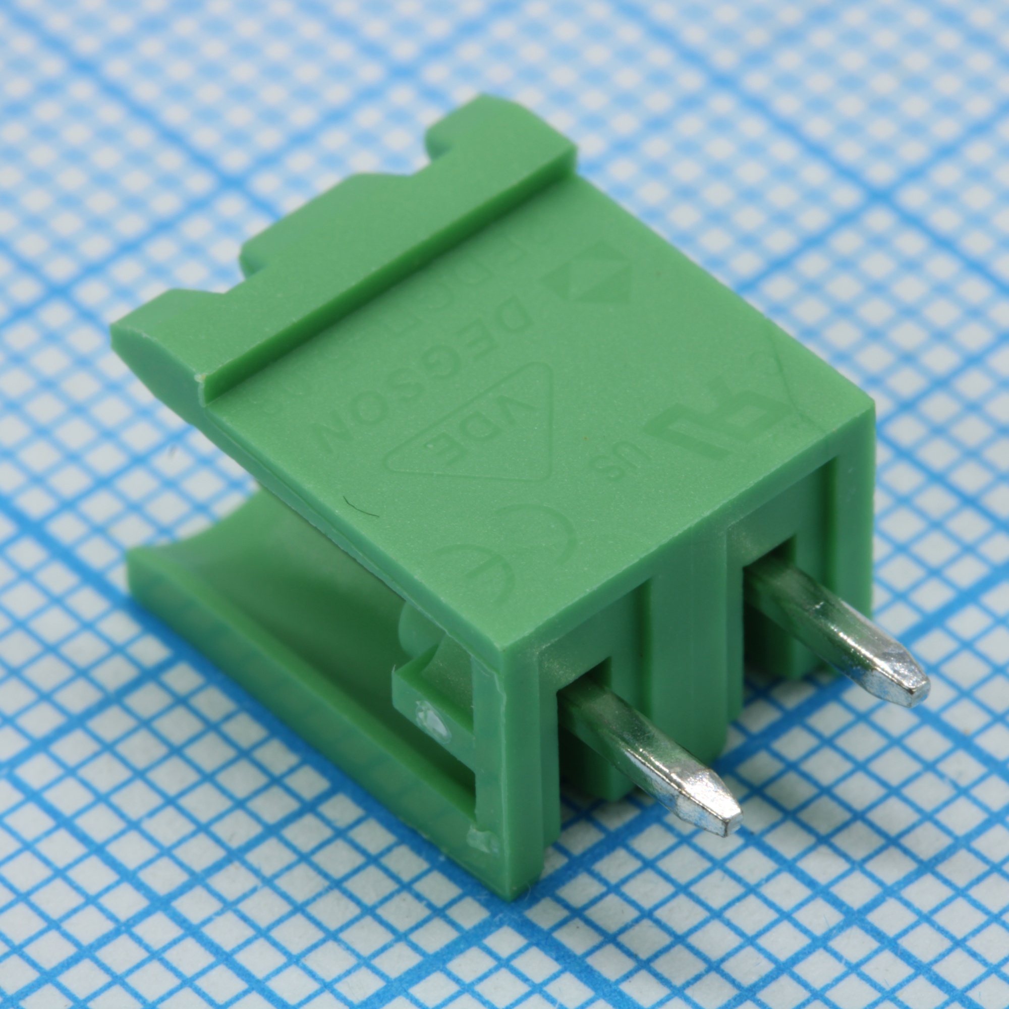 2EDGV-5.08-02P-14-100A(H) - Разъемный клеммный блок на плату, 2 контакта. Серия 2EDGV-5.08