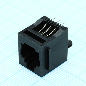 KLS12-154-6P6C-W-S-1-01 - Разъем на плату 6P6C, тип 3