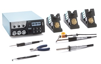 WXR 3031 WXHAP200/WXDP120/WXP120 230V F/ - Многофункциональная трехканальная цифровая паяльная станция 600Вт 220В, в комплекте блок управления WXR3, распаивающий паяльник WXDP120, подставка WDH70, паяльник для пайки горячим воздухом WXHAP200, подставка WD