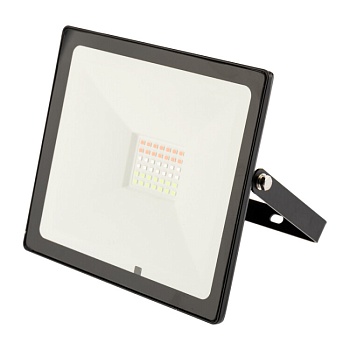 Прожектор цветного свечения мультиколор (RGB) 30Вт с пультом ДУ 605-012