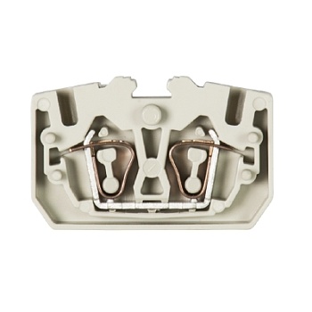 Клемма WKF 2,5/M - Проходная клемма, тип фиксации провода: пружинный, номинальное сечение: 2,5 мм кв., 24А, 800V, ширина: 5 мм, цвет: серый, тип монтажа: нет