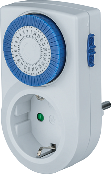 Таймер 61 557 NTR-A-S01-WH розет. электромех. 61557