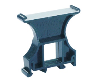 Держатель маркировки UTD-B1 - Держатель маркировки, узкий, цвет: черный, тип монтажа: DIN 35