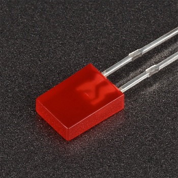 Светодиод ARL-2507URD-700mcd 004189 - Поставка под заказ от 5000 шт. Выводной прямоугольный светодиод, 2х5х7 мм, красная диффузная линза. Цвет свечения красный (625-630 нм). Угол излучения 100-120°. Сила света Iv=400-700 мкд при If=20 мА. VF=1.9-2.5 В. Ре