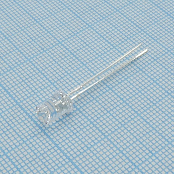 FYL-5033UBC1M - Светодиод 5мм/синий/470нм/600мкд/прозрачный/110°/цилиндр с конусообразным углублением