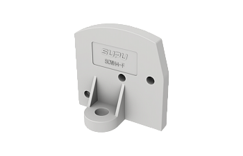 Проходная пластина SCWH4-F - Проходная пластина, через стенку, номинальное сечение: 4 мм кв., фиксация провода винтовая, 500V, 41A, цвет: серый