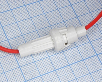 ZH238 - Держатель предохранителя  5*20 на провод, нейлон