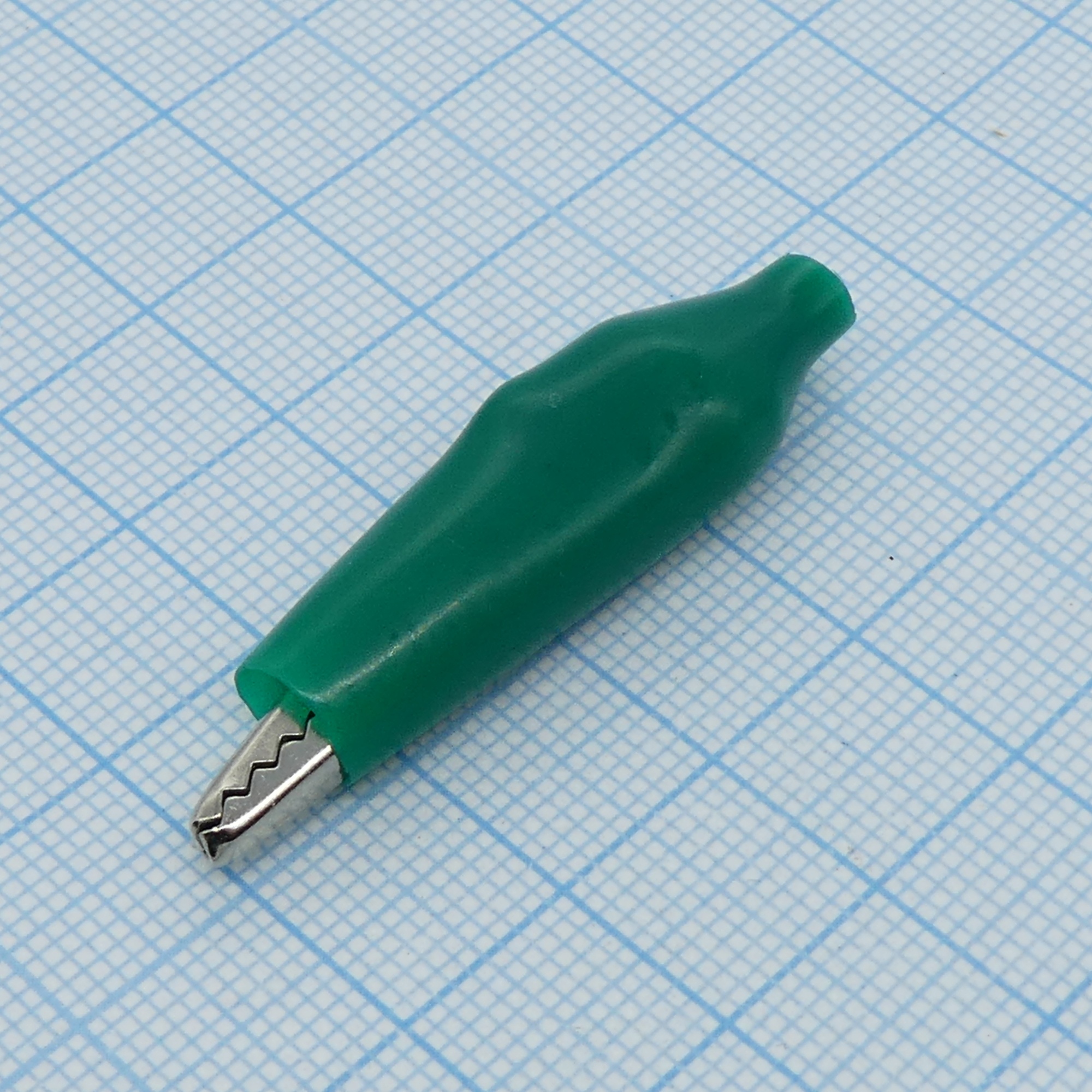 крокодил   8002 GREEN(1226) - зажим типа крокодил