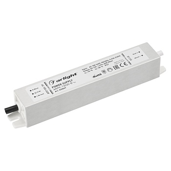 Блок питания ARPV-12020-B (12V, 1.7A, 20W) 020847 - Источник напряжения с гальванической развязкой для светодиодных изделий. Входное напряжение 100-240 VAC. Выходные параметры: 12 В, 1,67 А, 20 Вт. Встроенный PFC >0,5. Герметичный алюминиевый корпус IP 67