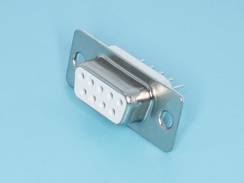 DBB-9F - Разъем  9 контактов, гнездо на плату, вертикальный