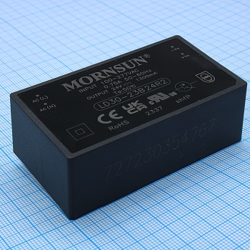 LD30-23B24R2 - Преобразователь AC-DC на печатную плату 30Вт выход 24В/1.3A, вход 85…305V AC, 47…63Гц -40…+85°С