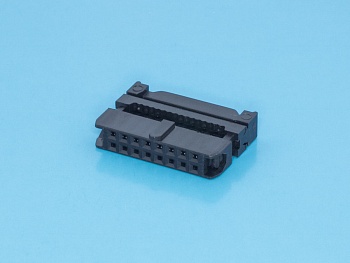 IDC2-16 - IDC разъем, розетка на плоский шлейф 16pin(2x8), шаг 2.00мм