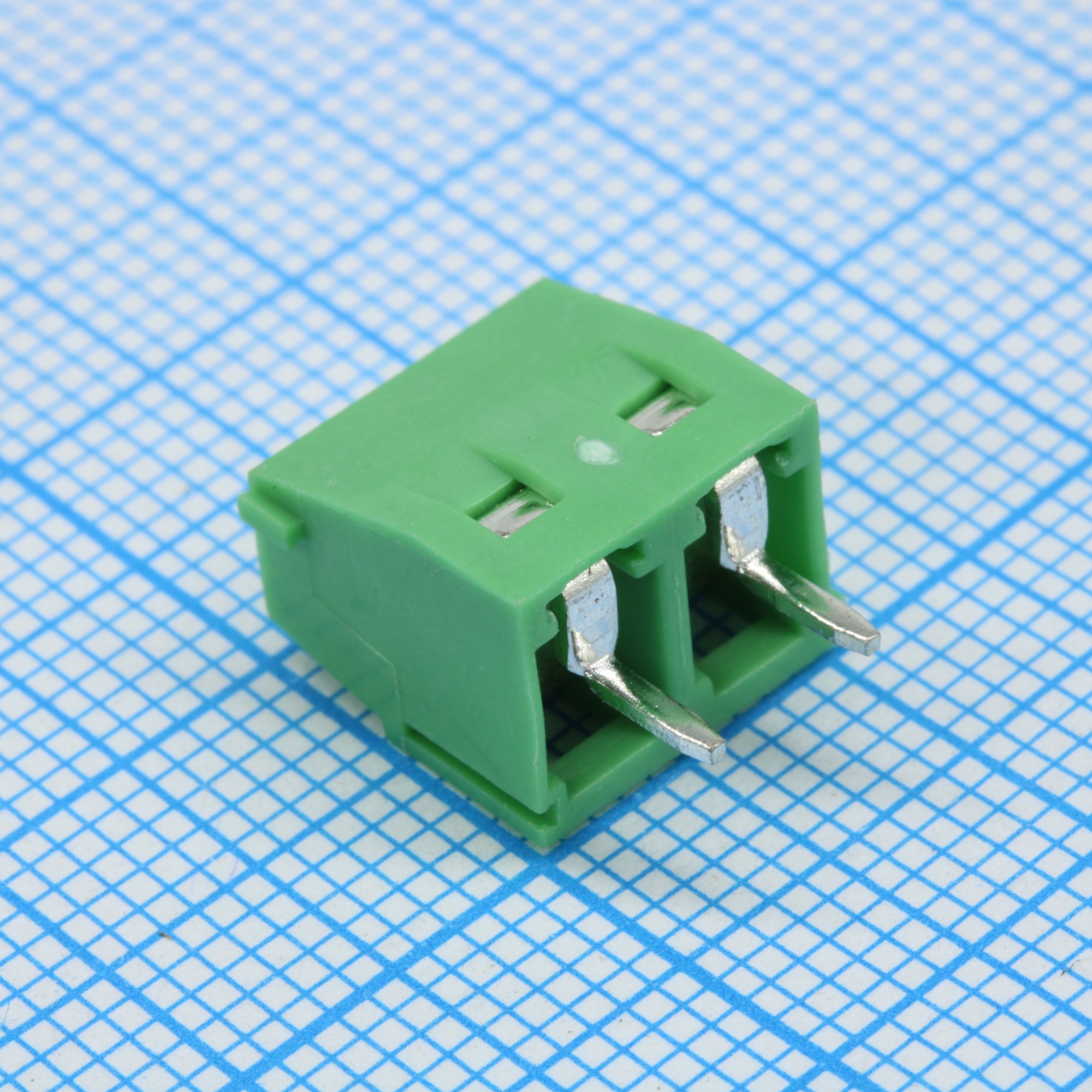 GT127-5.0-02P-14-00 - Винтовой клеммный блок c рельефной обоймой, 2 контакта. Серия GT127-5.0