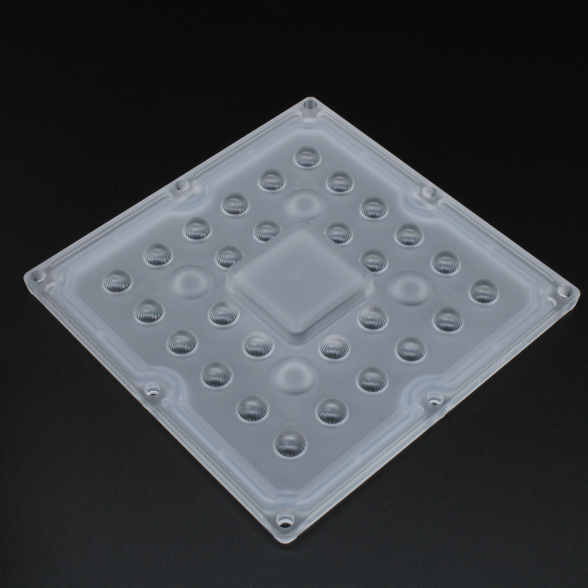 ALHB100D28LED60G - Групповая линза на 28 светодиодов , диаграмма 60° , 100x100mm, PC