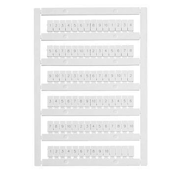 Маркировка для лазерной печати "1-10" OptiClip MC5/H/1-10 (10шт) 332722