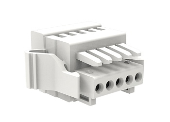 Розеточный разъем на кабель 425105/050 - Розеточный разъем, прямой, на кабель, шаг: 2.5 мм, 5 полюсов, фиксация провода пружинная, исполнение: с пластиковыми защелками, 160V, 4A, цвет: серый Розеточный разъем на кабель 425105/050 - Розеточный разъем, прямой, на кабель, шаг: 2.5 мм, 5 полюсов, фиксация провода пружинная, исполнение: с пластиковыми защелками, 160V, 4A, цвет: серый