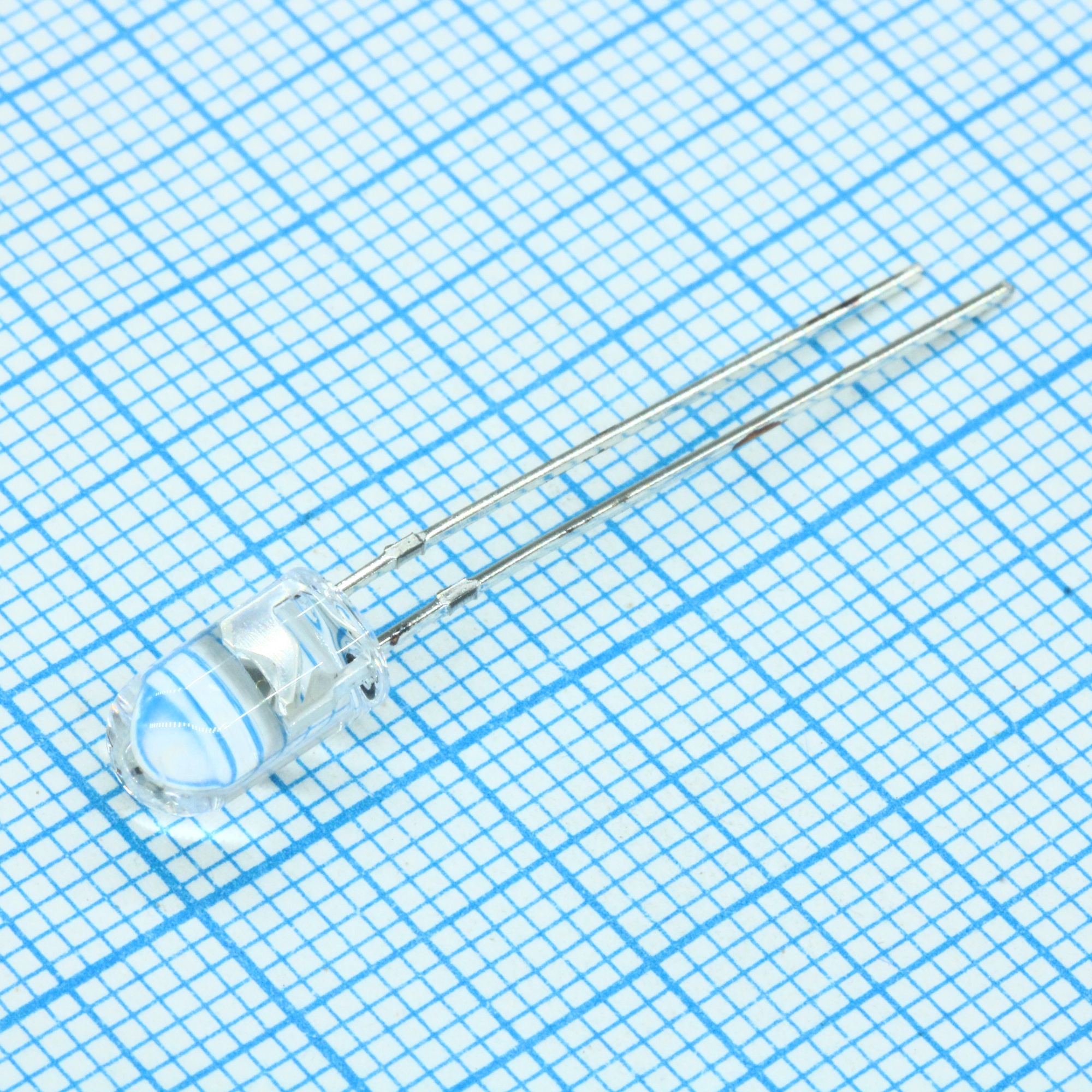 FYL-5003LRC1F - Светодиод 5мм/красный/635нм/1000мкд/прозрачный/15°