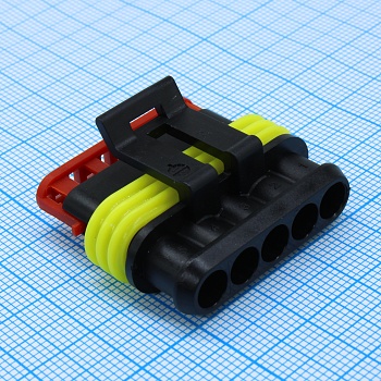 L-KLS13-CA043-1.5-05-FH-B - Корпус разъема 5 контактов шаг 6мм розетка