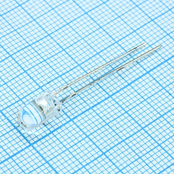 FYL-5003LRC1F - Светодиод 5мм/красный/635нм/1000мкд/прозрачный/15°