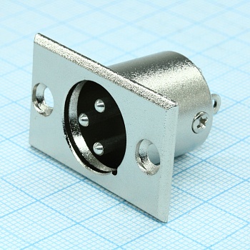 MC-402-3P-EN-EG - Разъем XLR 3 контакта "вилка" на панель