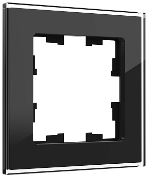 Рамка 1-м BRITE РУ-1-2-БрЧ стекло черн. BR-M12-G-K02