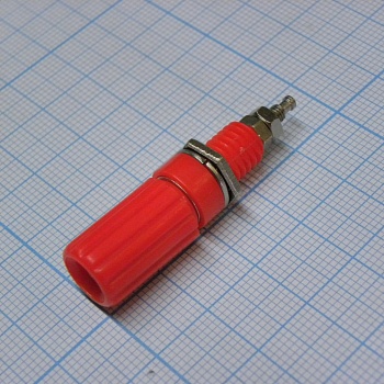 Клемма (1304R) Rm - гнездо однополюсное BANANA JACK