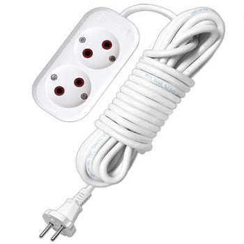 Удлинитель 2х5м без заземл. 6А IP20 У6-011М ПВС 2х0.75 011М-05