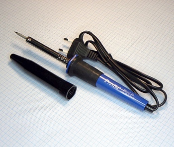 8PK-S118B-30W - Маломощный паяльник (30 Вт) с пластиковым колпачком. Совместим со сменными жалами серии Pro'sKit 8PK-S120N.