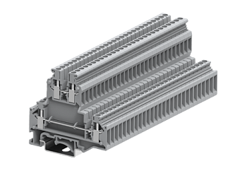 Этажная клемма 305921 - Этажная клемма, UKD4, тип фиксации провода: винтовой, номинальное сечение: 4 мм кв., 32A, 500V, ширина: 6,2 мм, цвет: серый, тип монтажа: DIN 35