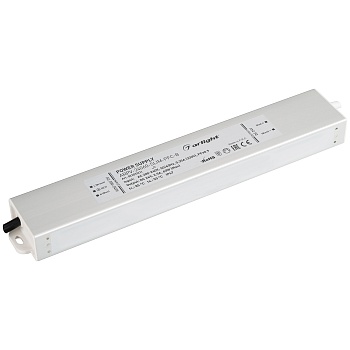 Блок питания ARPV-24060-SLIM-PFC-B (24V, 2.5A, 60W) 023553(1) - Источник напряжения с гальванической развязкой для светодиодных изделий. Входное напряжение 200-240 VAC. Выходные параметры: 24 В, 2.5 А, 60 Вт. Встроенный PFC >0.9. Герметичный алюминиевый к