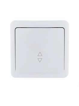 Переключатель проходной 1-кл. 1п ОП Viola 10А IP20 бел. 751-0200-105